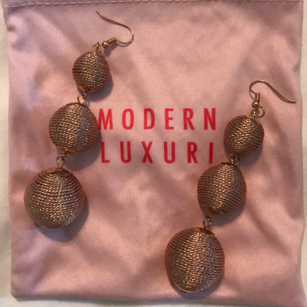 Modern Luxuri 3 tier earrings